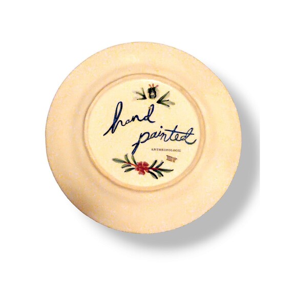Anthropologie Selma De Flores 11” Hand Painted Cottage Core Dinner Plates EUC - Picture 6 of 7